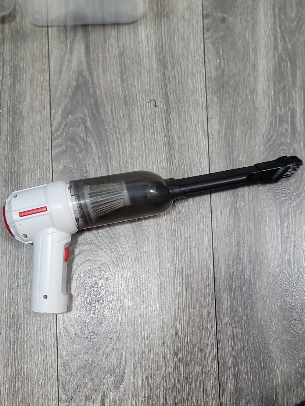 Handheld Mini Cordless Black and White Vacuum Cleaner